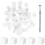 5Ensembles Éponges Ongles Latex Blanches Pince Pour 7