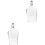 2Pcs Clear Glass with Lid Smooth Surface Leakproof Design 5