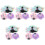 5Ensembles Accessoires De Ballet Colorés Filets À Chignon Pour Filles 5