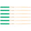 6Paires Baguettes De Percussion Vertes Design Ergonomique Pour 9