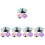 5Ensembles Accessoires De Ballet Colorés Filets À Chignon Pour Filles 7