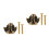 2Pcs Brass Drawer Pulls Golden Angel Knobs for Cabinet Hardware 3
