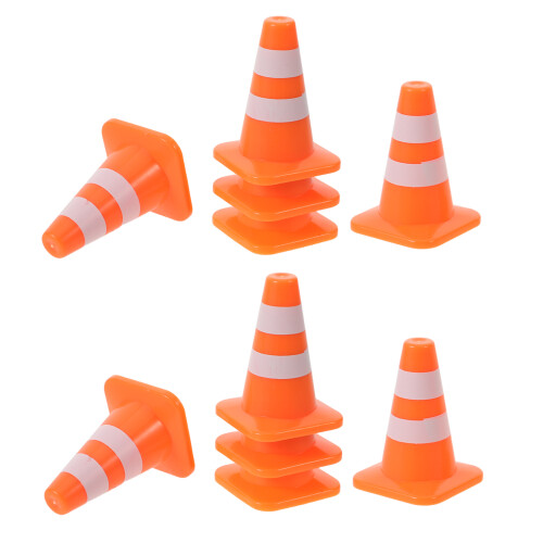 32Pcs Compact Safety Cones for Imaginative Play