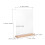 2Sets L-Shaped Double Sided Acrylic Sign Holders with Sturdy Wood Base 3