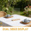 2Sets L-Shaped Double Sided Acrylic Sign Holders with Sturdy Wood Base 7