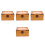 4Pcs Locking Wooden Treasure Boxes Vintage Style Multi Storage Case 9