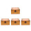 4Pcs Locking Wooden Treasure Boxes Vintage Style Multi Storage Case 6