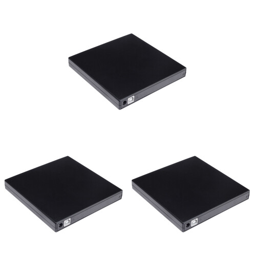 3Pièces Cd Dvd USB 2.0 Noir Pour Pièce Et Portable 1
