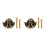 2Pcs Brass Drawer Pulls Golden Angel Knobs for Cabinet Hardware 7