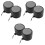 6Pièces Cache Vent Élastique Noir Pour Jardin De 5