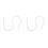 2Pcs Durable White Plastic Doll Joint Frame for Creative Doll Making 6