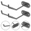 9Pcs Durable Grey Paint Gun Holder Rack for Spray Storage and Display 11