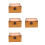 4Pcs Locking Wooden Treasure Boxes Vintage Style Multi Storage Case 4