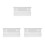 3Sets White Acrylic Dart Organizer Wall Mounted Space-Saving Holder 8