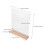 2Sets L-Shaped Double Sided Acrylic Sign Holders with Sturdy Wood Base 2