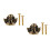2Pcs Brass Drawer Pulls Golden Angel Knobs for Cabinet Hardware 6
