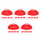 25Pcs Durable Plastic Detector Guards Red Fire Alarm Covers 4