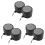 6Pièces Cache Vent Élastique Noir Pour Jardin De 4