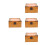 4Pcs Locking Wooden Treasure Boxes Vintage Style Multi Storage Case 5