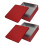 6Pcs Red Tinplate Storage Boxes Stackable Metal Cookie Biscuit Tins 1