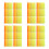120Pcs Durable Felt Fabric Squares Vibrant Orange-Yellow for Craftwork 7