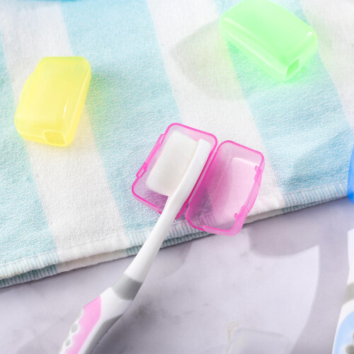 40Pcs Durable Plastic Toothbrush Head Caps Travel Protective Covers 2