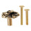 2Pcs Brass Drawer Pulls Golden Angel Knobs for Cabinet Hardware 2