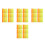 120Pcs Durable Felt Fabric Squares Vibrant Orange-Yellow for Craftwork 5