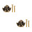 2Pcs Brass Drawer Pulls Golden Angel Knobs for Cabinet Hardware 4