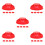 25Pcs Durable Plastic Detector Guards Red Fire Alarm Covers 8