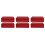 6Pcs Red Tinplate Storage Boxes Stackable Metal Cookie Biscuit Tins 7