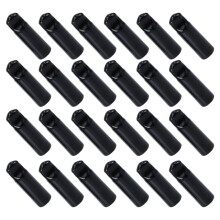 48Pcs Reusable Black Plastic Beer Tap Covers Protective Faucet Caps