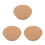 3Pcs Wood Plug Set Light Brown Tapered Stoppers for 8