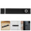 4Pcs Quiet Slide Bolt Lock in Black Aluminum for Door Security 11