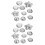 20Pcs Silver Aluminum Bath Ball Mold DIY Creative Handmade Soap Mold 6