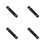 4Pcs Quiet Slide Bolt Lock in Black Aluminum for Door Security 10