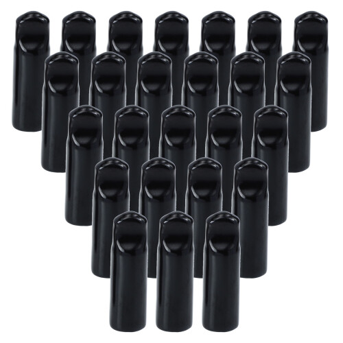 48Pcs Reusable Black Plastic Beer Tap Covers Protective Faucet Caps 2