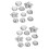 20Pcs Silver Aluminum Bath Ball Mold DIY Creative Handmade Soap Mold 8
