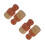 4Sets Bamboo Handle Round Wax Applicator Sponge for Car Sofa Painting 7