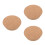 3Pcs Wood Plug Set Light Brown Tapered Stoppers for 7