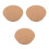 3Pcs Wood Plug Set Light Brown Tapered Stoppers for 5