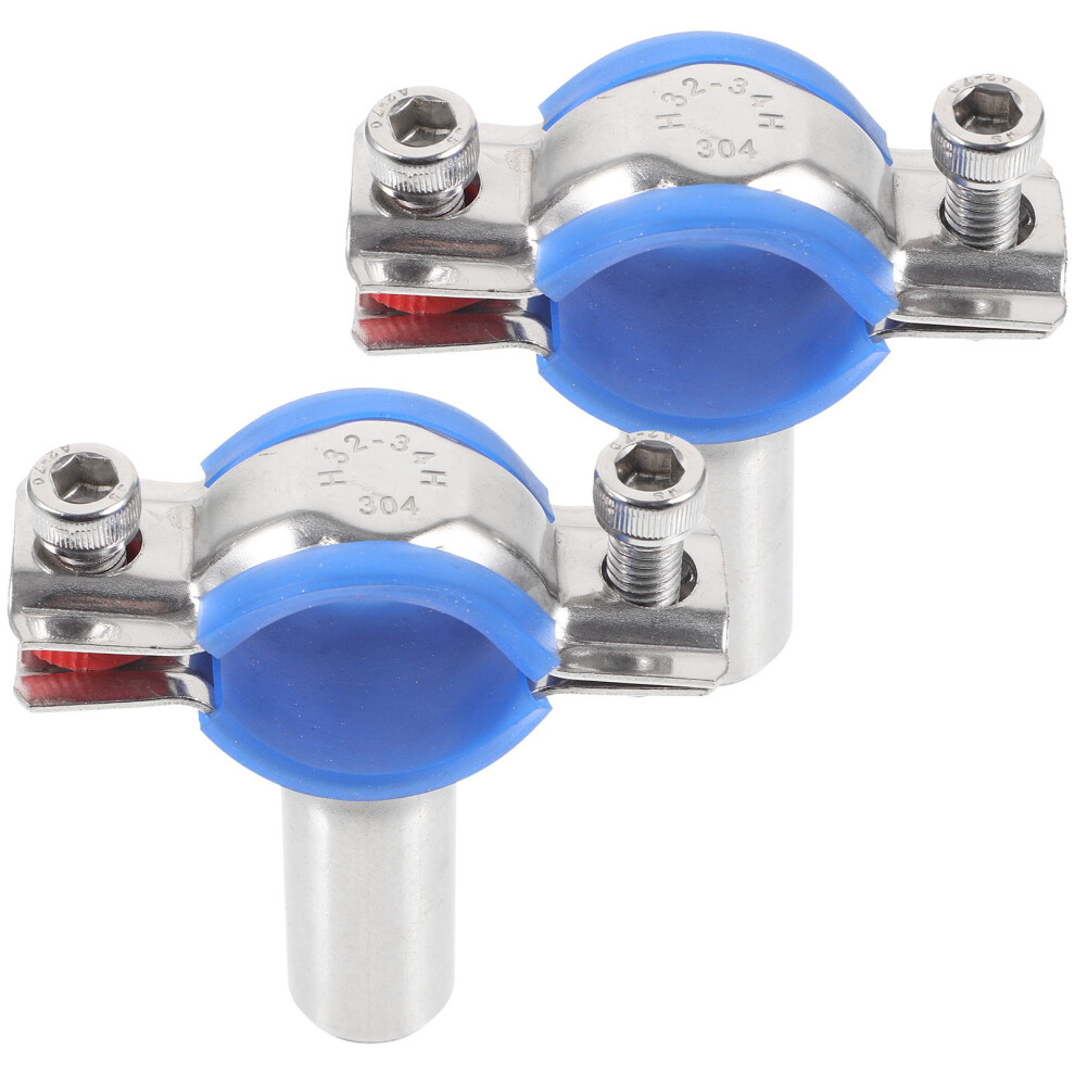 10Pcs Erosion Resistant Stainless Steel Tube Clamps With Wall Supports 603036454153