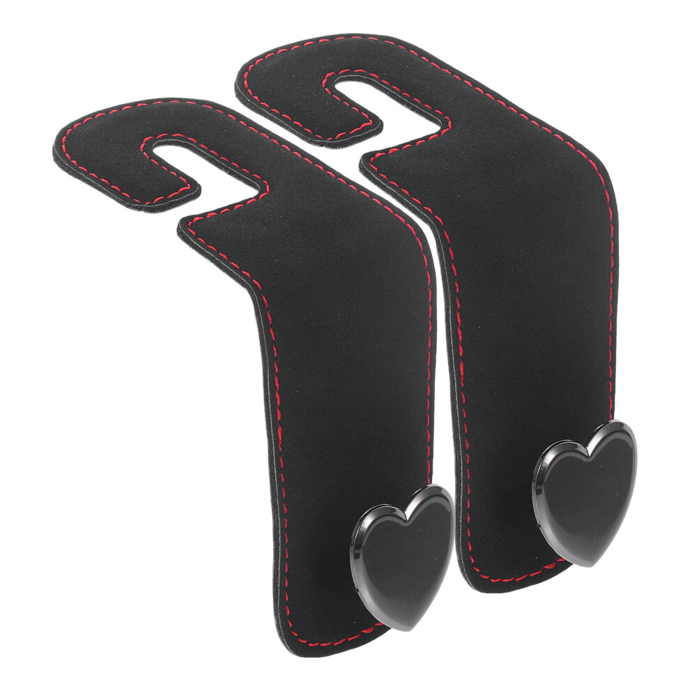 10Pcs Car Headrest Seat Hooks Zinc Alloy Durable Storage Hangers Black 603036454672