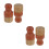 4Sets Bamboo Handle Round Wax Applicator Sponge for Car Sofa Painting 6