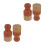 4Sets Bamboo Handle Round Wax Applicator Sponge for Car Sofa Painting 9