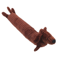 2Pcs Lovely Brown Stuffed Dog Doll Plush Toy for Home and Kids