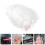 2Pcs Transparent Car Cover Lightweight Pe Material Full Car Coverage 7
