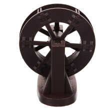 5Pcs Brown Resin Water Wheel Prop for Outdoor Indoor Fountain Scenes
