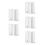 10Pcs ABS Edge and Corner Guards White Self Adhesive for Home Use 8