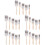 25Pcs Multi-Color Nylon Paint Brushes with Lightweight Wood Handle Set 7